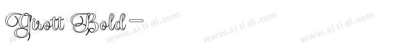 Girott Bold字体转换